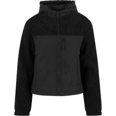 Damen Nylon Fleece Urban Classics Sherpa Crinkle Noir XS Femme Damen Nylon Fleece Urban Classics Sherpa Crinkle Noir XS Femme
