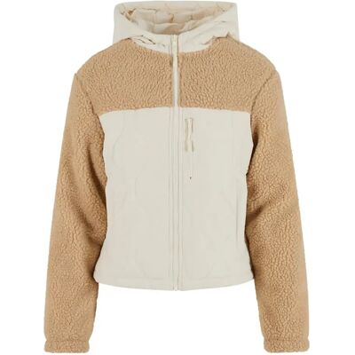 Damen Nylon Fleece Urban Classics Sherpa Crinkle Beige L Femme Damen Nylon Fleece Urban Classics Sherpa Crinkle Beige L Femme