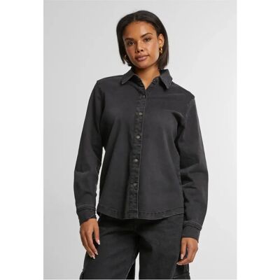 Jeansjacke Damen Urban Classics Noir XS Femme Jeansjacke Damen Urban Classics Noir XS Femme