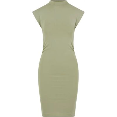 Kurzes Baumwoll-Jersey-Kleid für Frauen Urban Classics Vert L Femme Kurzes Baumwoll-Jersey-Kleid für Frauen Urban Classics Vert L Femme