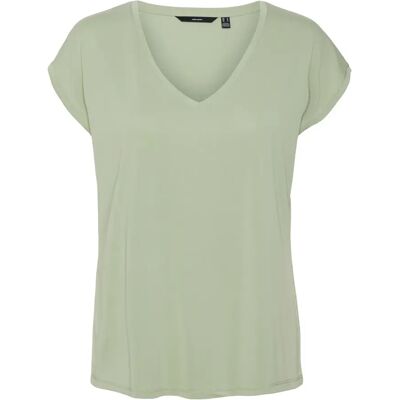 T-Shirt mit V-Ausschnitt, Damen Vero Moda Filli Vert M Femme T-Shirt mit V-Ausschnitt, Damen Vero Moda Filli Vert M Femme