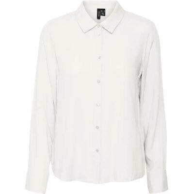 Shirt mit Ärmeln Frau Vero Moda Bumpy New Wvn Blanc XL Femme Shirt mit Ärmeln Frau Vero Moda Bumpy New Wvn Blanc XL Femme