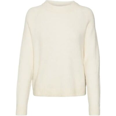 Pullover mit Rundhalsausschnitt Frau Vero Moda Filuca Blanc S Femme Pullover mit Rundhalsausschnitt Frau Vero Moda Filuca Blanc S Femme