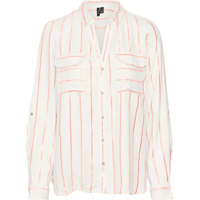 Langarm-Bluse Frau Vero Moda Hana Beige XS Femme Langarm-Bluse Frau Vero Moda Hana Beige XS Femme