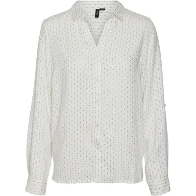 Langarm-Bluse Frau Vero Moda Goris Beige M Femme Langarm-Bluse Frau Vero Moda Goris Beige M Femme