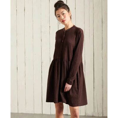 Damen-Jersey-Kleid Superdry Noir 42 Femme Damen-Jersey-Kleid Superdry Noir 42 Femme