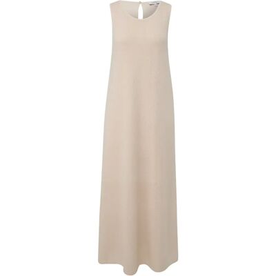 Ärmelloses Maxikleid aus strukturiertem Jersey Damen COMMA Beige 34 Femme Ärmelloses Maxikleid aus strukturiertem Jersey Damen COMMA Beige 34 Femme