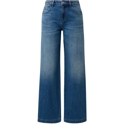 Jeans Wide Leg mit Dekoration Damen COMMA Anna Bleu 36 Femme Jeans Wide Leg mit Dekoration Damen COMMA Anna Bleu 36 Femme