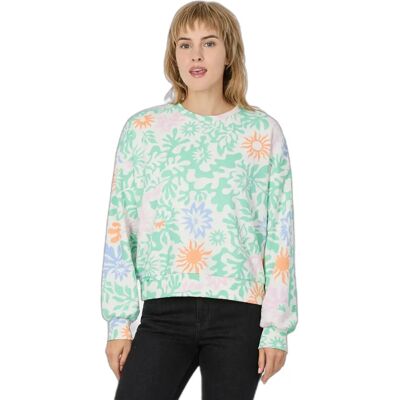 Sweatshirt Damen Ragwear Wuss print Vert M Femme Sweatshirt Damen Ragwear Wuss print Vert M Femme