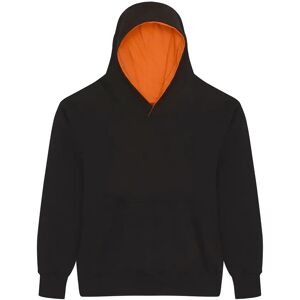 Just Hoods JH003K Jet Black Orange Hoodie - Hoodie Just Hoods JH003K Jet Black Orange Hoodie - Hoodie