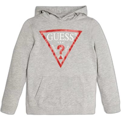 Molton-Kapuzenpullover Kind Guess Core Grau 10 Jahre Homme Molton-Kapuzenpullover Kind Guess Core Grau 10 Jahre Homme