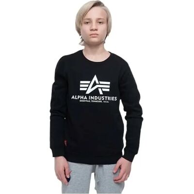 Sweatshirt Kind Alpha Industries Basic Noir 12 ans Mixte Sweatshirt Kind Alpha Industries Basic Noir 12 ans Mixte