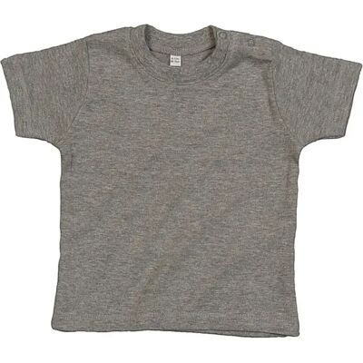 T-Shirt für Babies Babybugz Gris 18/24 mois Mixte T-Shirt für Babies Babybugz Gris 18/24 mois Mixte