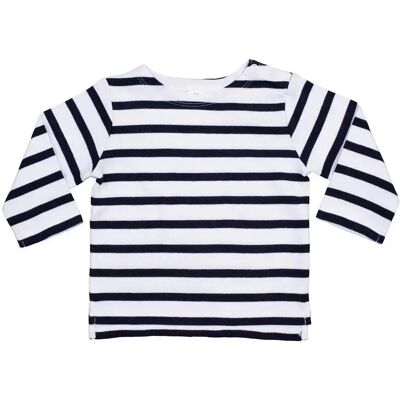 T-Shirt für Babies Babybugz Breton Blanc 3/6 mois Mixte T-Shirt für Babies Babybugz Breton Blanc 3/6 mois Mixte