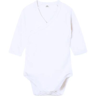 Langarm-Kimono-Bodysuit Baby Babybugz Blanc 6/12 mois Mixte Langarm-Kimono-Bodysuit Baby Babybugz Blanc 6/12 mois Mixte