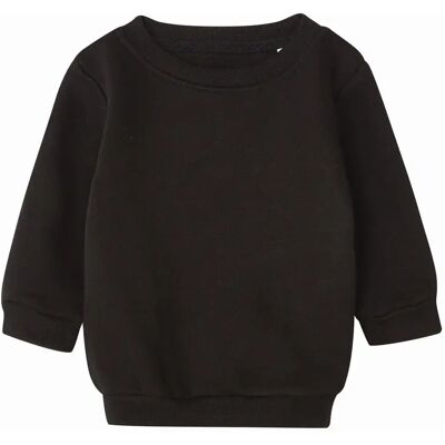 Sweatshirt, Baby, mit Rundhalsausschnitt Babybugz Essential Noir 12/18 mois Mixte Sweatshirt, Baby, mit Rundhalsausschnitt Babybugz Essential Noir 12/18 mois Mixte