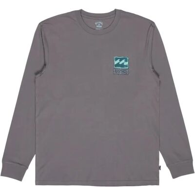 Langarm-T-Shirt Billabong Stamp Gris M Homme Langarm-T-Shirt Billabong Stamp Gris M Homme