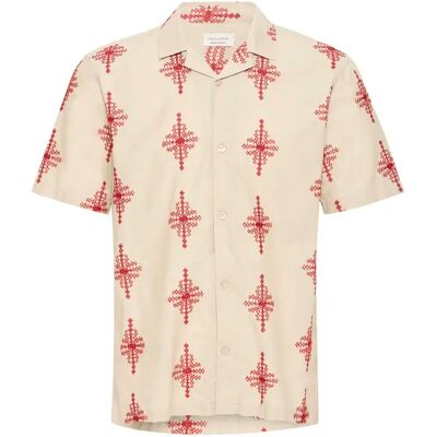 Gestickte Bluse Casual Friday CFLeopold Gris M Homme Gestickte Bluse Casual Friday CFLeopold Gris M Homme