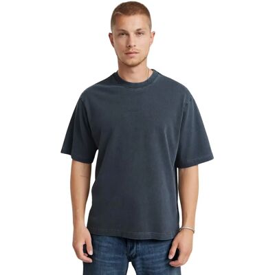 Quadratisches T-Shirt, das in der Mitte der Brust überfärbt ist G-Star Bleu S Homme Quadratisches T-Shirt, das in der Mitte der Brust überfärbt ist G-Star Bleu S Homme