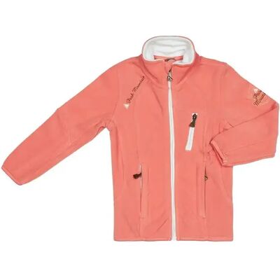 Peak Mountain Gacalon Orange Jacke - Mädchen Fleece Mantel Peak Mountain Gacalon Orange Jacke - Mädchen Fleece Mantel
