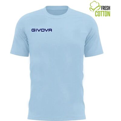 Baumwoll-T-Shirt Kind Givova Fresh Bleu 3XS Mixte Baumwoll-T-Shirt Kind Givova Fresh Bleu 3XS Mixte