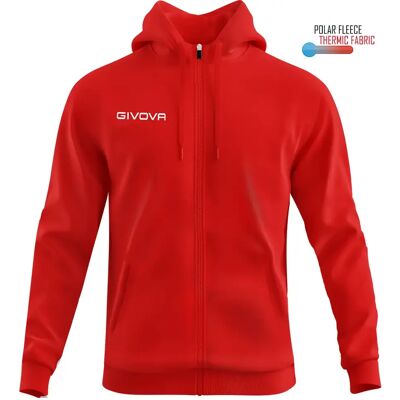 Fleecejacke Kind Givova 500 Rouge 4XS Mixte Fleecejacke Kind Givova 500 Rouge 4XS Mixte