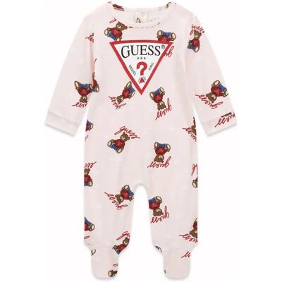 Strampler, Baby, Mädchen Guess Interlock Overall Rose 12 mois Femme Strampler, Baby, Mädchen Guess Interlock Overall Rose 12 mois Femme