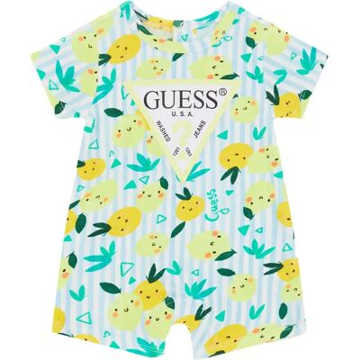 Kurzer Jersey-Overall für Baby-Jungen Guess Vert 12 mois Homme Kurzer Jersey-Overall für Baby-Jungen Guess Vert 12 mois Homme