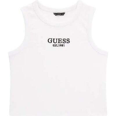 Mädchen-Top Guess Midi Blanc 7 ans Femme Mädchen-Top Guess Midi Blanc 7 ans Femme