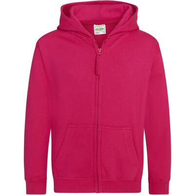 AWDis Hot Pink Reißverschluss-Hoodie - Sweatshirt AWDis Hot Pink Reißverschluss-Hoodie - Sweatshirt