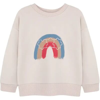 Pullover Kind Kids on the Moon Rainbow Beige 3 ans Mixte Pullover Kind Kids on the Moon Rainbow Beige 3 ans Mixte