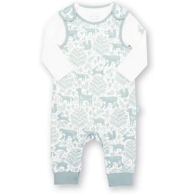 Baby-Bodysuit und Latzhose Set Kite Woodland Walk Dungaree Multicolore 0/3 mois Mixte Baby-Bodysuit und Latzhose Set Kite Woodland Walk Dungaree Multicolore 0/3 mois Mixte