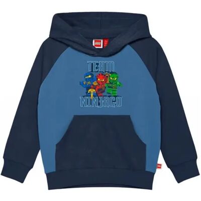 Kinder Kapuzenpullover Lego Ninjago Lwsian 109 Bleu 5 ans Mixte Kinder Kapuzenpullover Lego Ninjago Lwsian 109 Bleu 5 ans Mixte