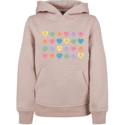 Kurzes Sweatshirt mit Kapuze, Mädchen Mister Tee Heart Candy Rose 9/10 ans Femme Kurzes Sweatshirt mit Kapuze, Mädchen Mister Tee Heart Candy Rose 9/10 ans Femme
