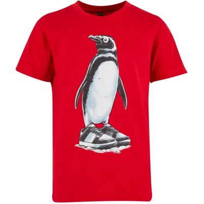 T-Shirt Mister Tee Fancy Penguin Rouge 13/14 ans Homme T-Shirt Mister Tee Fancy Penguin Rouge 13/14 ans Homme