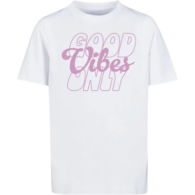 T-Shirt Mister Tee Good Vibes Only Wording Blanc 5/6 ans Homme T-Shirt Mister Tee Good Vibes Only Wording Blanc 5/6 ans Homme