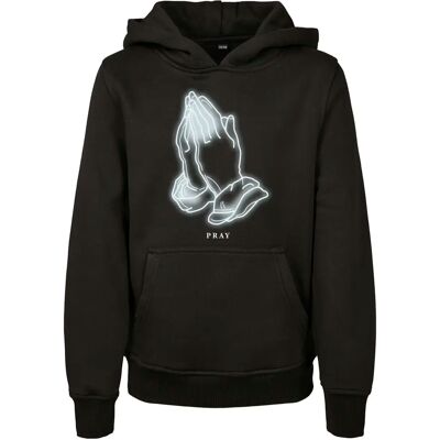 Kinder-Kapuzenpulli Mister Tee pray glow Noir 8 ans Mixte Kinder-Kapuzenpulli Mister Tee pray glow Noir 8 ans Mixte