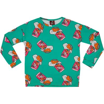 Langarmshirt Raspberry Republic Candy Bar Mint Bleu 12 ans Femme Langarmshirt Raspberry Republic Candy Bar Mint Bleu 12 ans Femme
