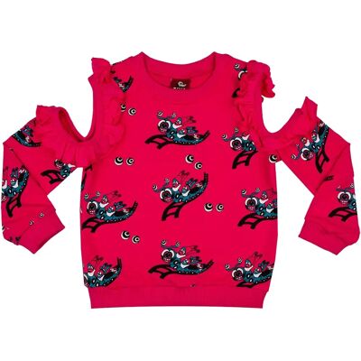 Schulterfreier Sweatshirt für Mädchen Raspberry Republic Rose 10 ans Femme Schulterfreier Sweatshirt für Mädchen Raspberry Republic Rose 10 ans Femme