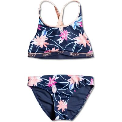 Zweiteiliger Crop-Badeanzug für Mädchen Roxy Roxy Sporty Bleu 6 ans Femme Zweiteiliger Crop-Badeanzug für Mädchen Roxy Roxy Sporty Bleu 6 ans Femme