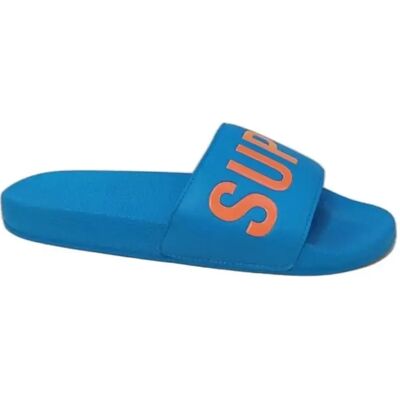 Slides Superdry Superdry Bleu 12/13 ans Homme Slides Superdry Superdry Bleu 12/13 ans Homme
