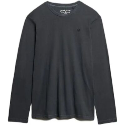 Langarmshirt Superdry Classic Essential Bleu S Homme Langarmshirt Superdry Classic Essential Bleu S Homme