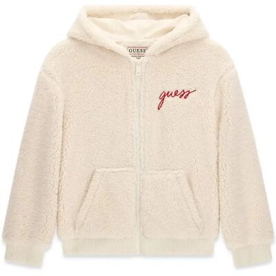Kinder Fleecejacke mit Kapuze Guess Blanc 6 Jahre alt Homme Kinder Fleecejacke mit Kapuze Guess Blanc 6 Jahre alt Homme