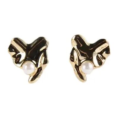 Ohrringe in abstrakter Form mit Perlen Damen 24 Colours Doré TU Femme Ohrringe in abstrakter Form mit Perlen Damen 24 Colours Doré TU Femme
