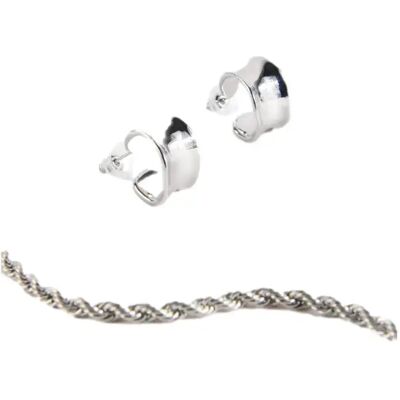 Aluminium Creolen Ohrringe Damen 24 Colours Argenté TU Femme Aluminium Creolen Ohrringe Damen 24 Colours Argenté TU Femme