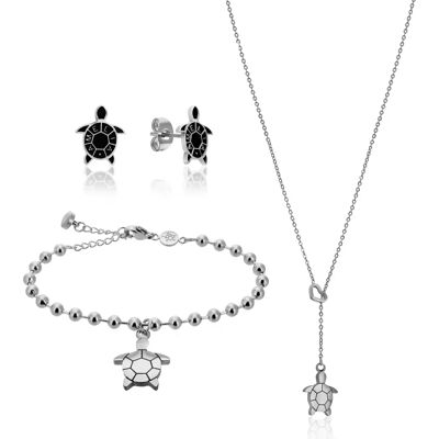 Set aus Halskette, Armband und Damenohrringen Amelia Parker Wisdom Argenté TU Femme Set aus Halskette, Armband und Damenohrringen Amelia Parker Wisdom Argenté TU Femme