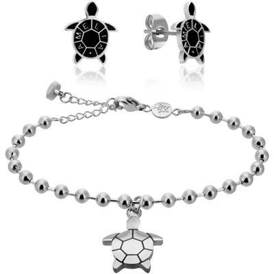 Set aus Halskette und Ohrringen für Frauen Amelia Parker Wisdom Argenté TU Femme Set aus Halskette und Ohrringen für Frauen Amelia Parker Wisdom Argenté TU Femme
