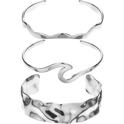 Armband für Damen Amelia Parker Wavelle (x3) Argenté 60 mm Femme Armband für Damen Amelia Parker Wavelle (x3) Argenté 60 mm Femme