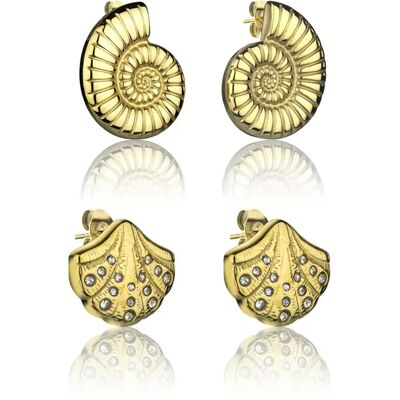 Ohrringe für Damen Amelia Parker Thalina (x2) Doré 18 mm Femme Ohrringe für Damen Amelia Parker Thalina (x2) Doré 18 mm Femme