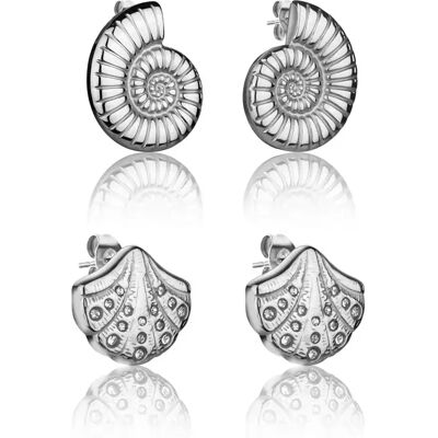 Ohrringe für Damen Amelia Parker Thalina (x2) Argenté 18 mm Femme Ohrringe für Damen Amelia Parker Thalina (x2) Argenté 18 mm Femme